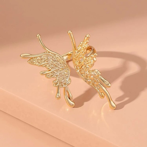 Boho Fairycore Pixie Butterfly Statement Ring - Picture 2 of 8